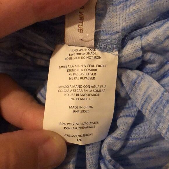 Becca L Whisper Lightweight Knit Swim Cover Up Pants in Blue - Picture 12 of 14